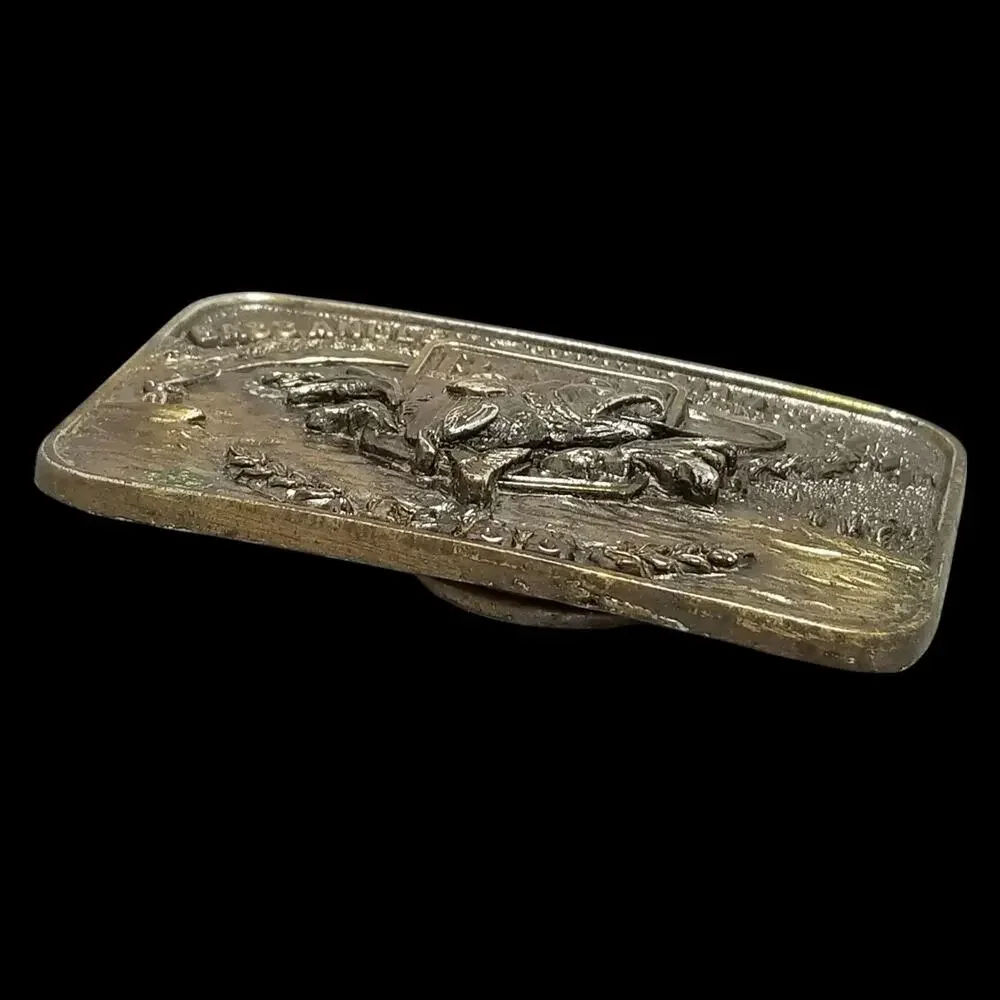 1988 BASS‎ Anglers Sportsman Society Solid Brass Belt Buckle Fishing Collectible